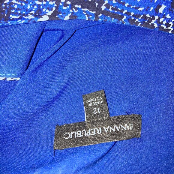 Banana Republic Blue Cocktail Dress with Ruffles - Picture 6 of 8